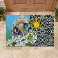 Cotabato Philippines Province Rubber Doormat Filipino Eagle Sampaguita Tinalak Pattern