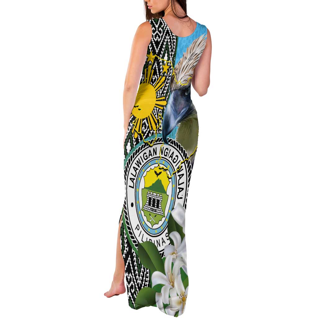Cotabato Philippines Province Tank Maxi Dress Filipino Eagle Sampaguita Tinalak Pattern