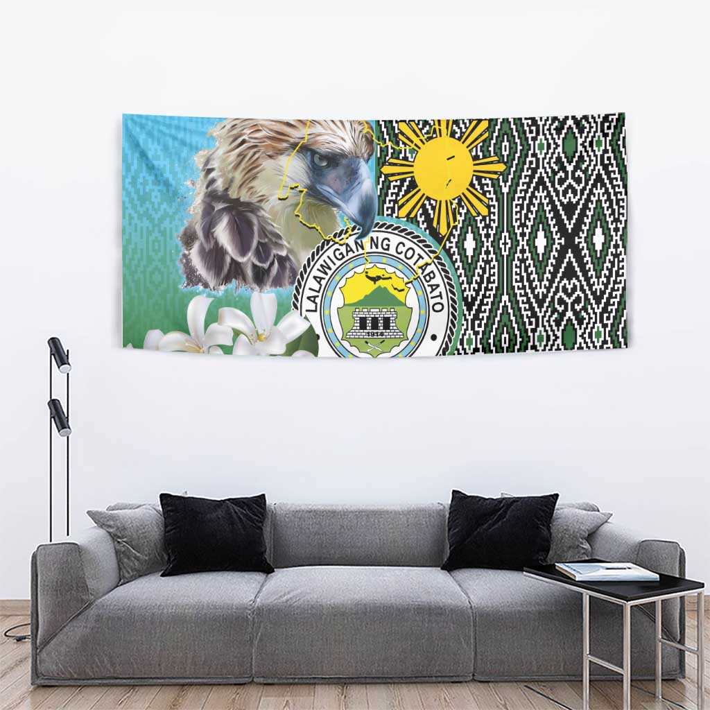 Cotabato Philippines Province Tapestry Filipino Eagle Sampaguita Tinalak Pattern