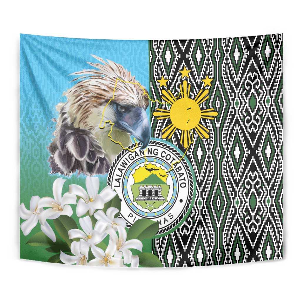 Cotabato Philippines Province Tapestry Filipino Eagle Sampaguita Tinalak Pattern