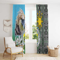 Cotabato Philippines Province Window Curtain Filipino Eagle Sampaguita Tinalak Pattern