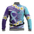No Story Should End Too Soon Suicide Awareness Baseball Jacket Purple And Teal Polynesian Ribbon