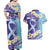 No Story Should End Too Soon Suicide Awareness Couples Matching Off Shoulder Maxi Dress and Hawaiian Shirt Purple And Teal Polynesian Ribbon