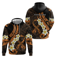 Liver Cancer Awareness Month Hoodie Awareness Is Key Orange Polynesian Ribbon