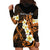 Liver Cancer Awareness Month Hoodie Dress Awareness Is Key Orange Polynesian Ribbon