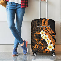 Liver Cancer Awareness Month Luggage Cover Awareness Is Key Orange Polynesian Ribbon