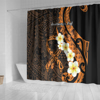 Liver Cancer Awareness Month Shower Curtain Awareness Is Key Orange Polynesian Ribbon