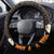 Liver Cancer Awareness Month Steering Wheel Cover Awareness Is Key Orange Polynesian Ribbon