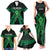 ADHD Awareness Month You Matter Family Matching Tank Maxi Dress and Hawaiian Shirt Green Polynesian Ribbon