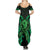 ADHD Awareness Month You Matter Summer Maxi Dress Green Polynesian Ribbon