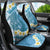 Blue Hawaii Shark Tattoo Car Seat Cover Frangipani With Polynesian Pastel Version