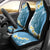 Blue Hawaii Shark Tattoo Car Seat Cover Frangipani With Polynesian Pastel Version