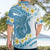 Blue Hawaii Shark Tattoo Hawaiian Shirt Frangipani With Polynesian Pastel Version