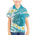 Turquoise Hawaii Shark Tattoo Family Matching Mermaid Dress and Hawaiian Shirt Frangipani With Polynesian Pastel Version