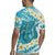 Turquoise Hawaii Shark Tattoo Rugby Jersey Frangipani With Polynesian Pastel Version