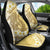 Gold Hawaii Shark Tattoo Car Seat Cover Frangipani With Polynesian Pastel Version