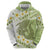 Green Hawaii Shark Tattoo Hoodie Frangipani With Polynesian Pastel Version