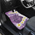 Purple Hawaii Shark Tattoo Car Mats Frangipani With Polynesian Pastel Version