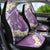 Purple Hawaii Shark Tattoo Car Seat Cover Frangipani With Polynesian Pastel Version