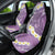 Purple Hawaii Shark Tattoo Car Seat Cover Frangipani With Polynesian Pastel Version