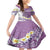 Purple Hawaii Shark Tattoo Family Matching Mermaid Dress and Hawaiian Shirt Frangipani With Polynesian Pastel Version