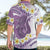 Purple Hawaii Shark Tattoo Hawaiian Shirt Frangipani With Polynesian Pastel Version