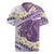 Purple Hawaii Shark Tattoo Rugby Jersey Frangipani With Polynesian Pastel Version