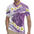 Purple Hawaii Shark Tattoo Rugby Jersey Frangipani With Polynesian Pastel Version