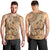 Brown Bula Fiji Men Tank Top Fijian Dance Fan Tapa Cloth Pattern