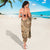 Brown Bula Fiji Sarong Fijian Dance Fan Tapa Cloth Pattern