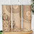 Brown Bula Fiji Skinny Tumbler Fijian Dance Fan Tapa Cloth Pattern