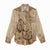 Brown Bula Fiji Women Casual Shirt Fijian Dance Fan Tapa Cloth Pattern