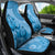 Blue Bula Fiji Car Seat Cover Fijian Dance Fan Tapa Cloth Pattern