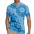 Blue Bula Fiji Rugby Jersey Fijian Dance Fan Tapa Cloth Pattern