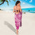 Pink Bula Fiji Sarong Fijian Dance Fan Tapa Cloth Pattern
