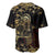 Frangipani Festival Rabaul Baseball Jersey PNG Tribal Baining Mask Tattoo - Polynesian Pride