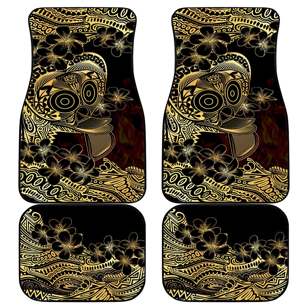 Frangipani Festival Rabaul Car Mats PNG Tribal Baining Mask Tattoo - Polynesian Pride