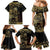 Frangipani Festival Rabaul Family Matching Mermaid Dress and Hawaiian Shirt PNG Tribal Baining Mask Tattoo - Polynesian Pride