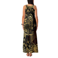 Frangipani Festival Rabaul Family Matching Tank Maxi Dress and Hawaiian Shirt PNG Tribal Baining Mask Tattoo - Polynesian Pride