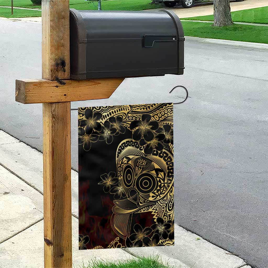 Frangipani Festival Rabaul Garden Flag PNG Tribal Baining Mask Tattoo - Polynesian Pride