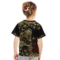 Frangipani Festival Rabaul Kid T Shirt PNG Tribal Baining Mask Tattoo - Polynesian Pride
