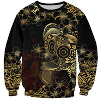 Frangipani Festival Rabaul Sweatshirt PNG Tribal Baining Mask Tattoo - Polynesian Pride