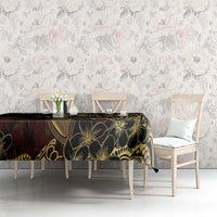 Frangipani Festival Rabaul Tablecloth PNG Tribal Baining Mask Tattoo - Polynesian Pride