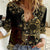 Frangipani Festival Rabaul Women Casual Shirt PNG Tribal Baining Mask Tattoo - Polynesian Pride