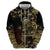 Frangipani Festival Rabaul Zip Hoodie PNG Tribal Baining Mask Tattoo - Polynesian Pride