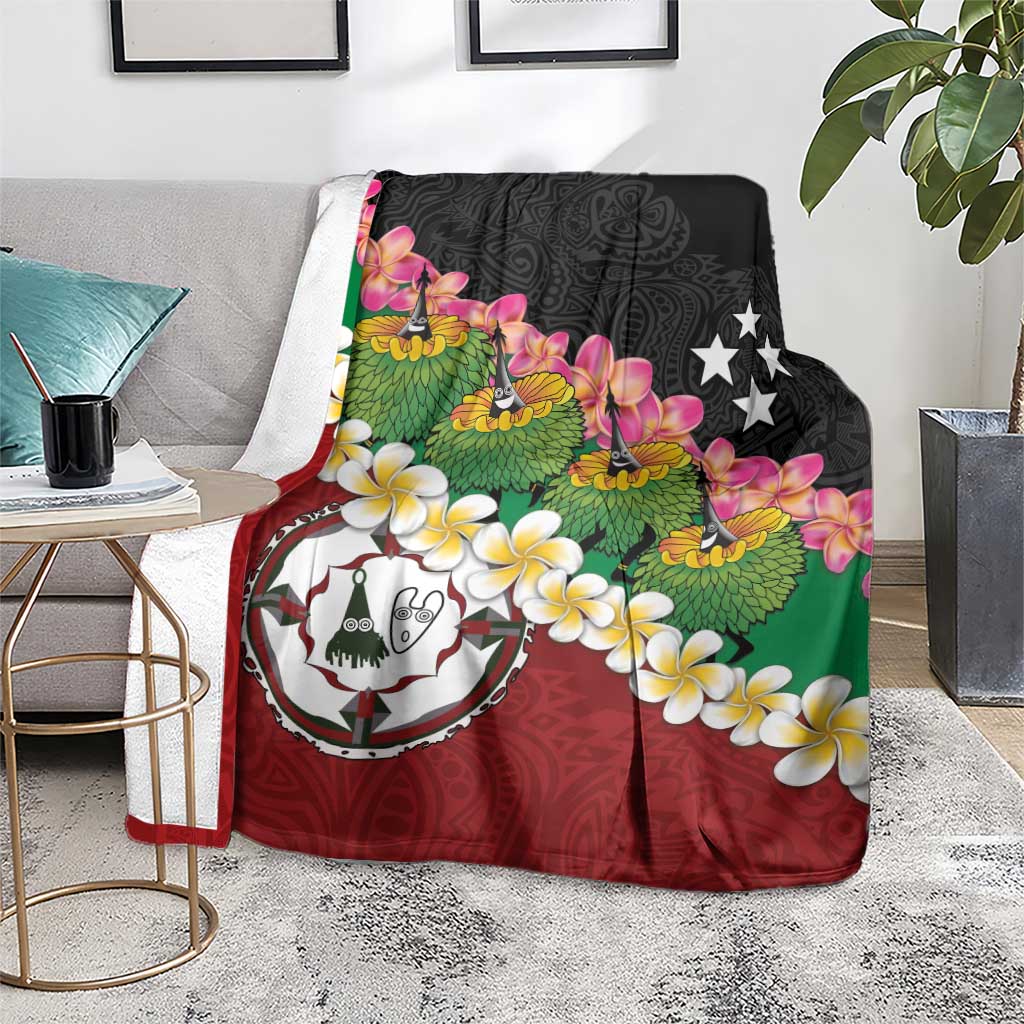 Frangipani Festival Rabaul East New Britain Blanket Dukduk Dance With Plumeria - Polynesian Pride