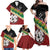 Frangipani Festival Rabaul East New Britain Family Matching Off Shoulder Maxi Dress and Hawaiian Shirt Dukduk Dance With Plumeria - Polynesian Pride