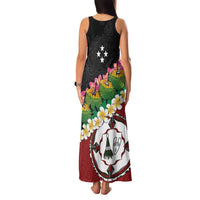 Frangipani Festival Rabaul East New Britain Family Matching Tank Maxi Dress and Hawaiian Shirt Dukduk Dance With Plumeria - Polynesian Pride