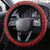 Frangipani Festival Rabaul East New Britain Steering Wheel Cover Dukduk Dance With Plumeria - Polynesian Pride