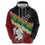 Frangipani Festival Rabaul East New Britain Zip Hoodie Dukduk Dance With Plumeria - Polynesian Pride